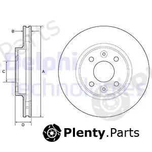 Delphi BG4570 — Brake Disc