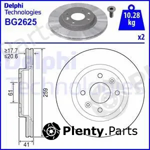 Delphi BG2625 — Brake Disc