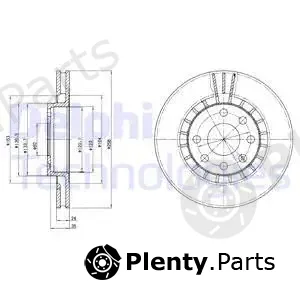 Delphi BG2443 — Brake Disc