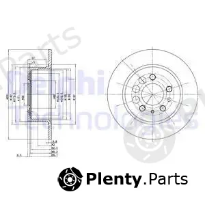 Delphi BG2103C — Brake Disc