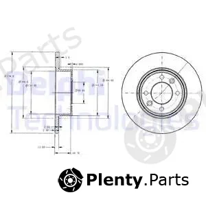 Delphi BG2703 — Brake Disc