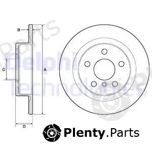 Delphi BG4812C-19B1 — Brake Disc