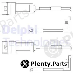Delphi LZ0123 — Warning Contact, brake pad wear