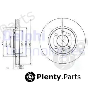 Delphi BG2403 — Brake Disc