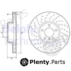 Delphi BG9234C — Brake Disc