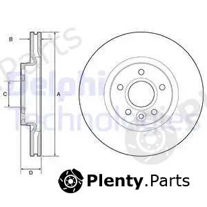 Delphi BG3895C-18B1 — Brake Disc