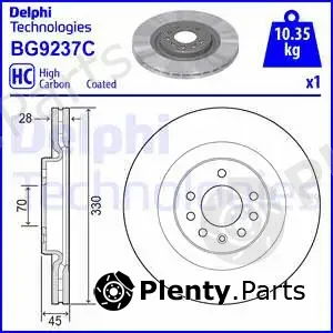 Delphi BG9237C — Brake Disc