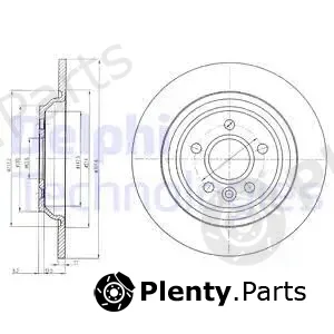 Delphi BG4239C-18B1 — Brake Disc