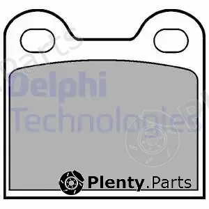 Delphi LP21 — Brake Pad Set, disc brake