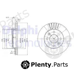 Delphi BG2282C — Brake Disc