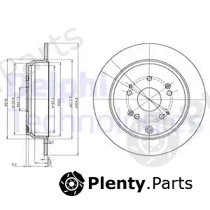 Delphi BG4064C-18B1 — Brake Disc