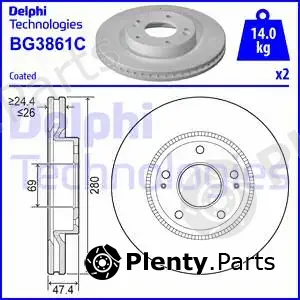 Delphi BG3861C — Brake Disc