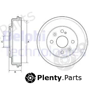 Delphi BF542 — Brake Drum