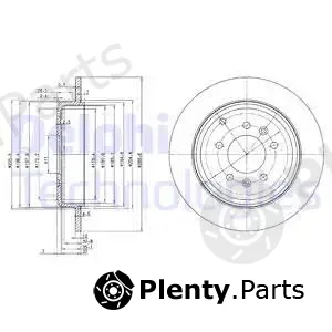 Delphi BG3684 — Brake Disc