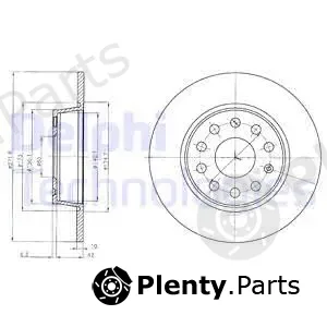 Delphi BG4324 — Brake Disc