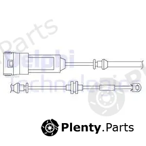 Delphi LZ0166 — Warning Contact, brake pad wear