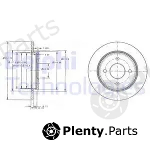 Delphi BG3054 — Brake Disc