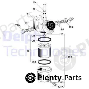 Delphi 6260B640B — Fuel Filter