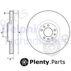 Delphi BG9151C-18B1 — Brake Disc