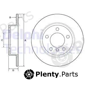 Delphi BG4561C-18B1 — Brake Disc