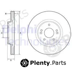 Delphi BG4931C — Brake Disc