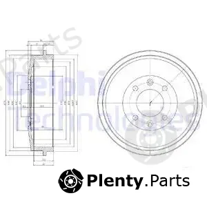 Delphi BF169 — Brake Drum