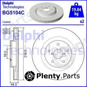 Delphi BG5104C — Brake Disc