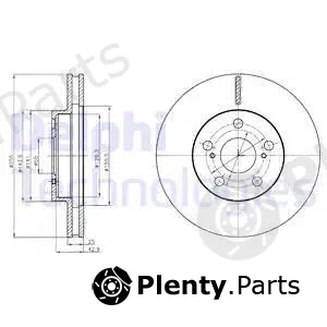 Delphi BG4290 — Brake Disc