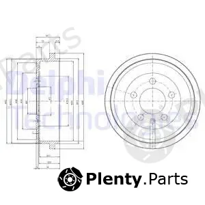 Delphi BF463 — Brake Drum