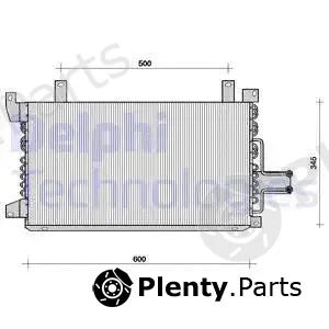 Delphi TSP0225058 — Condenser, air conditioning