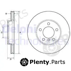 Delphi BG4668C — Brake Disc