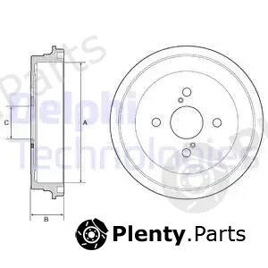 Delphi BF547-C — Brake Drum