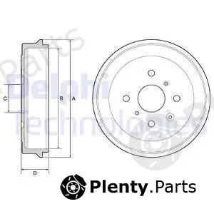 Delphi BF506 — Brake Drum