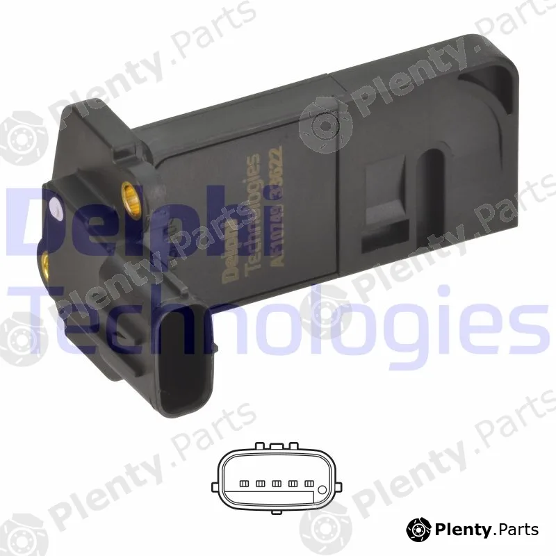 Delphi AF10749-12B1 — Mass Air Flow Sensor