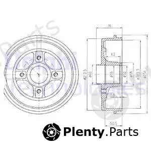 Delphi BF423 — Brake Drum