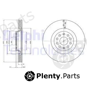 Delphi BG9109C — Brake Disc