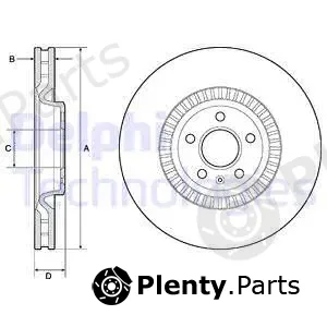 Delphi BG9171C-18B1 — Brake Disc