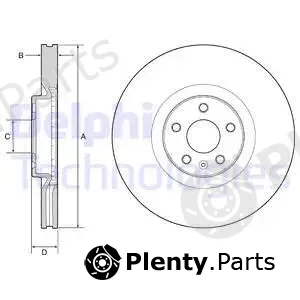 Delphi BG9231C — Brake Disc