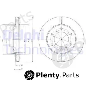Delphi BG4257 — Brake Disc