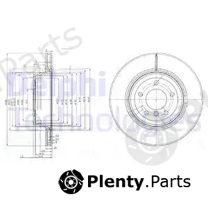 Delphi BG3961 — Brake Disc