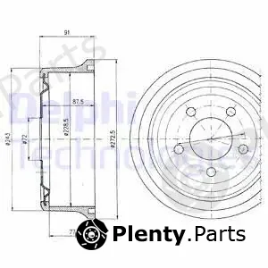 Delphi BF364 — Brake Drum