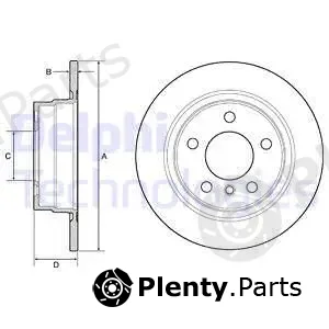 Delphi BG4649C-18B1 — Brake Disc