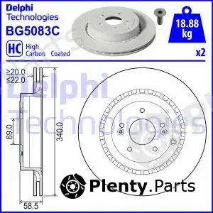 Delphi BG5083C — Brake Disc
