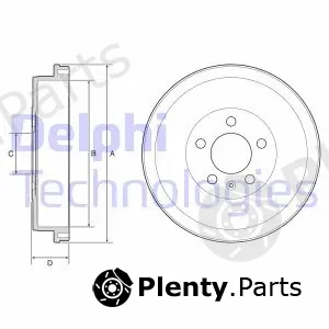 Delphi BF634 — Brake Drum