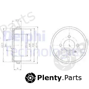 Delphi BF409 — Brake Drum