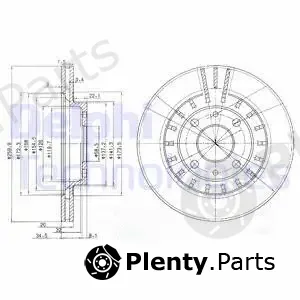 Delphi BG3806 — Brake Disc