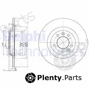 Delphi BG3836 — Brake Disc