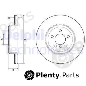 Delphi BG4752C — Brake Disc