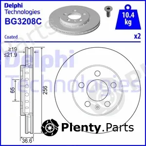 Delphi BG3208C — Brake Disc