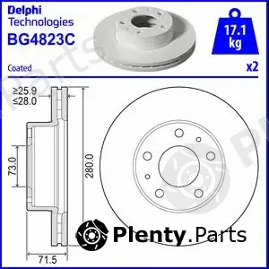 Delphi BG4823C — Brake Disc